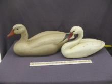 2 Swan Decoys