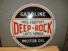 Porcelain Deep Rock Motor Oil Sign