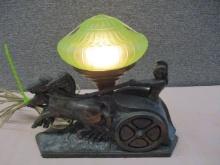 Brass Chariot Television Lamp