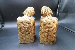 2 Asian Style Decorative Bookends