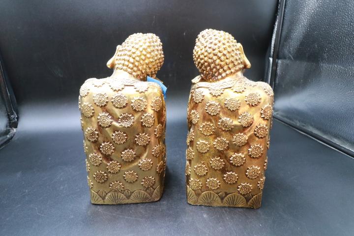 2 Asian Style Decorative Bookends