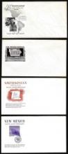 Lot of (4) WWII Era Patriotic Unused Envelopes