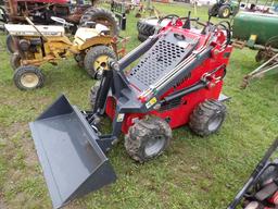 EGN 380 Mini Ride On Skid Steer, 23 Hp V Twin Gas Engine, 46" Dingo Style Q