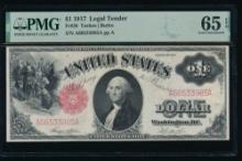 1917 $1 Legal Tender Note PMG 65EPQ