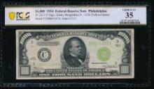 1934 $1000 Philadelphia FRN PCGS 35