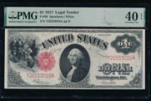 1917 $1 Legal Tender Note PMG 40EPQ