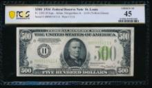 1934 $500 St Louis FRN PCGS 45