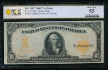 1907 $10 Gold Certificate PCGS 55