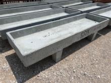 Cox 3'X10' Concrete Feed Trough - ONE PER LOT