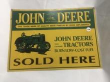 15 1/2 x 11 in. John Deere Vintage Sign