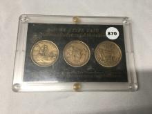 Iowa State Fair Bicentennial Medallions (1974, 75, 76)