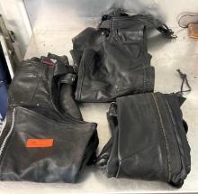 3 Sets of Motorcycle Leathers