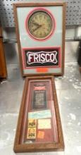 Frisco Train Lines Clock and Memorabilia