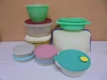 Large Group of Assorted Tupperware Brand Storage Containers