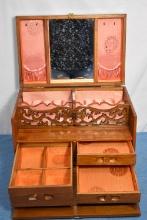 ASIAN DROP FRONT JEWELRY CHEST!!