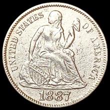 1887-S Seated Liberty Dime CLOSELY UNCIRCULATED