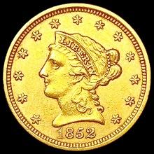 1852 $2.50 Gold Quarter Eagle CLOSELY UNCIRCULATED