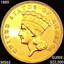 1889 $3 Gold Piece