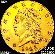 1824 $5 Gold Half Eagle