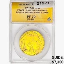 2015-W $50 1oz. Gold Buffalo ANACS PF70 DCAM