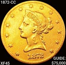 1872-CC $10 Gold Eagle NEARLY UNCIRCULATED