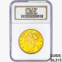 1900-S $20 Gold Double Eagle NGC MS61