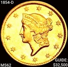 1854-D Rare Gold Dollar