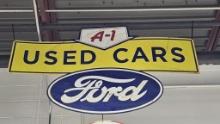 Ford A1 Used Cars Metal Sign