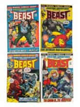 VINTAGE COMIC BOOK COLLECTION BEAST 15, 14, 16, 12 LOT 4