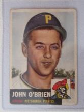 1953 TOPPS JOHN O'BRIEN NO.223 VINTAGE