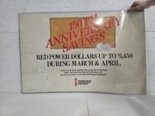 IH equipment 150th anniversary saving poster with plastic sleeve