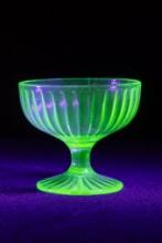 Uranium Glass Parfait Cup 3