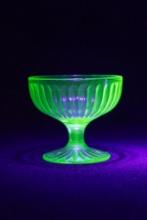 Uranium Glass Parfait Cup 4