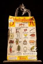 Vintage Lithographic German Restaurant Advertising Poster