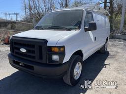 (Plymouth Meeting, PA) 2011 Ford E250 Cargo Van Runs & Moves, Cracked Windshield, Body & Rust Damage