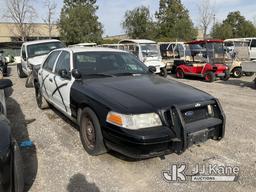 (Jurupa Valley, CA) 2008 Ford Crown Victoria Police Interceptor 4-Door Sedan Not Running, Missing Ke