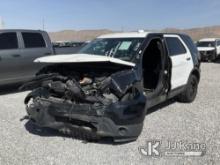 (Las Vegas, NV) 2015 Ford Explorer AWD Police Interceptor Towed In, Wrecked, Missing Parts Turns Ove