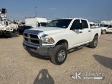 (Waxahachie, TX) 2018 Dodge RAM 2500 4x4 Crew-Cab Pickup Truck Runs & Moves, Jump To Start) (Tire Pr