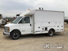 2000 GMC Savana G3500 Cutaway Cube Van Runs) (Only Moves In Reverse-Front Brakes Locked Up, Jump To 