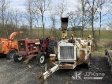 2016 Morbark M12D Chipper (12in Drum), trailer mtd. NO TITLE) (Not Running, Condition Unknown, Fire 