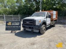 2012 Ford F450 4x4 Flatbed Truck Runs Rough & Moves, Reduced Power Mode, Body & Rust Damage, Dash Ap
