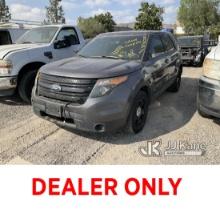 2015 Ford Explorer AWD Police Interceptor 4-Door Sport Utility Vehicle Runs & Moves, Horn Does Not W