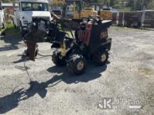 2010 Ditch Witch R300 Walk-Behind Rubber Tired Trencher Runs, Moves & Operates