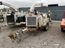 2016 Morbark M12D Chipper (12in Drum) Runs) (Not Operating, Clutch Noise, Rust Damage, Seller Note: 