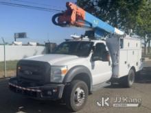 Altec AT37G, Articulating & Telescopic Bucket Truck mounted behind cab on 2013 Ford F550 4x4 Service
