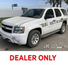 2014 Chevrolet Tahoe Police Package 4x4 Sport Utility Vehicle Runs & Moves) (Check Engine Light, Ser
