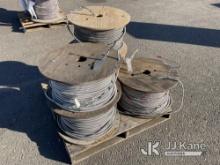 Pallet with Reels of Cable NOTE: This unit is being sold AS IS/WHERE IS via Timed Auction and is loc