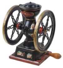 Coffee Mill, Landers, Frary & Clark Universal No.20, cast iron double wheel