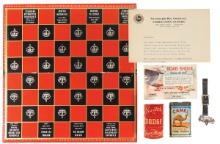 Standard Oil Checkerboard, Switch to Dodge & Save Money metal b