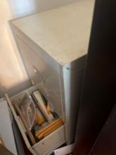 2- Metal filing cabinet